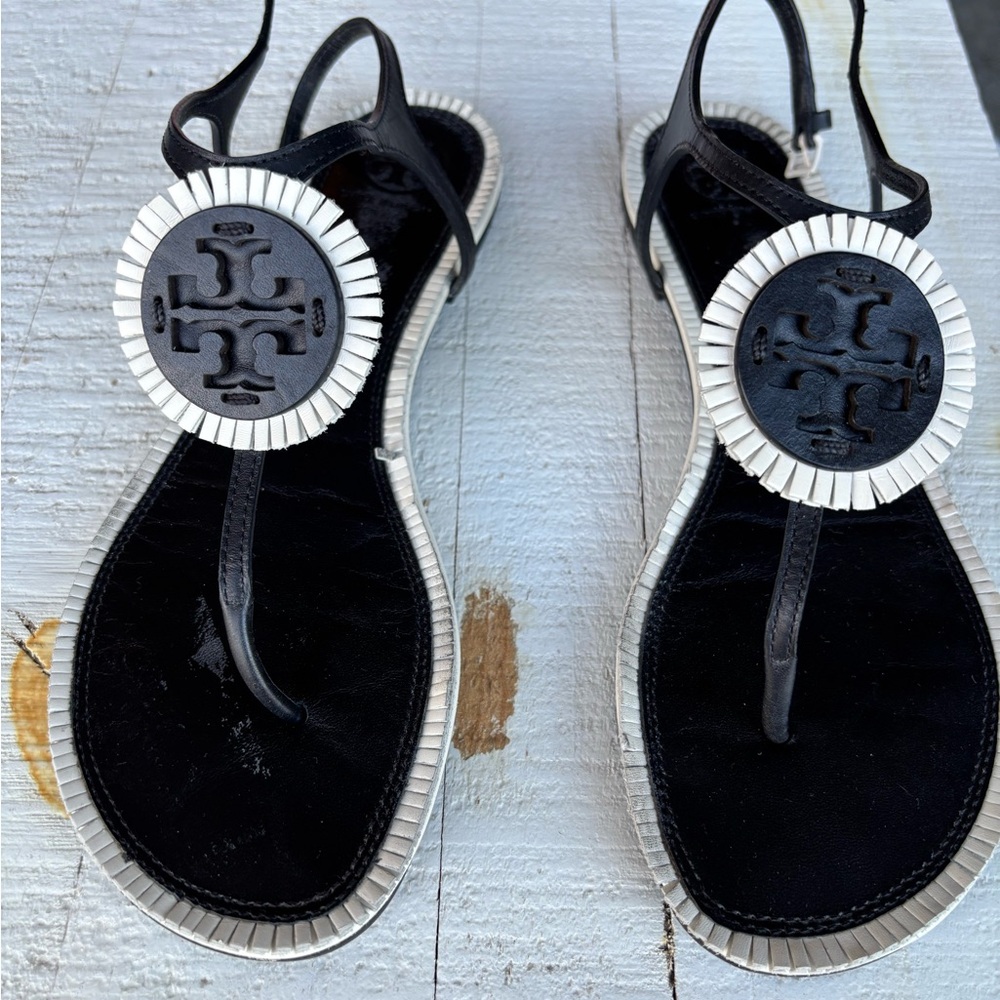 Tory Burch Black and Cream Women's
